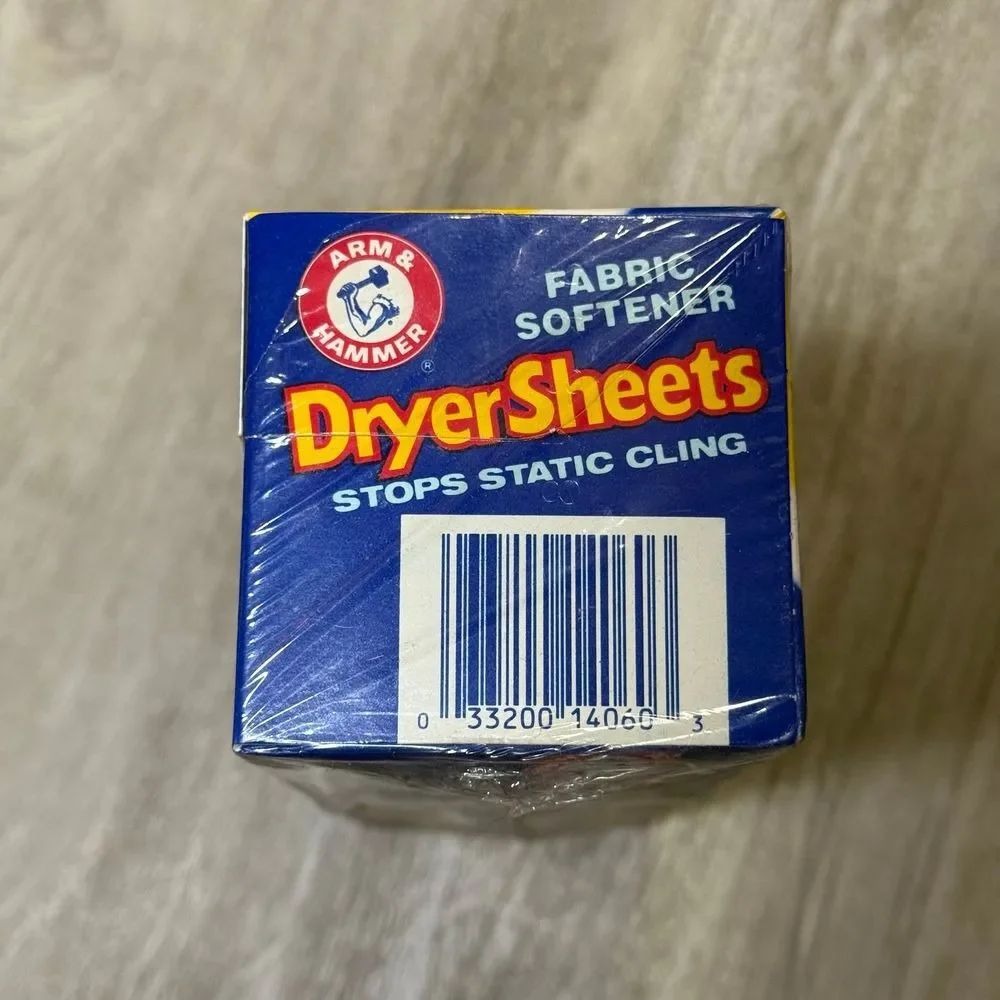 Vintage Arm & Hammer Fabric Softener Dryer Sheet Roll ~‎ 60 Pack ~ New Old Stock